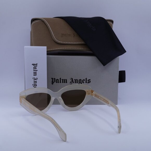 Palm Angels PERI10F MIRACLE 6164 Cat Eye Sunglasses - Sand/Brown - Picture 7 of 11